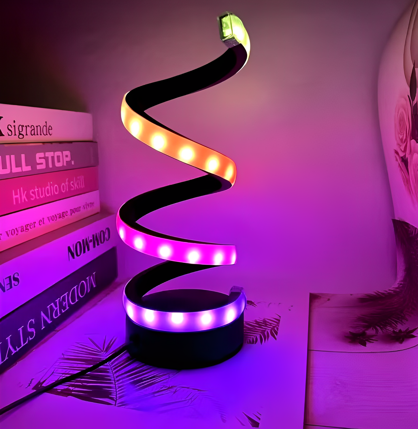 Table Lamp Chromatic Spiral