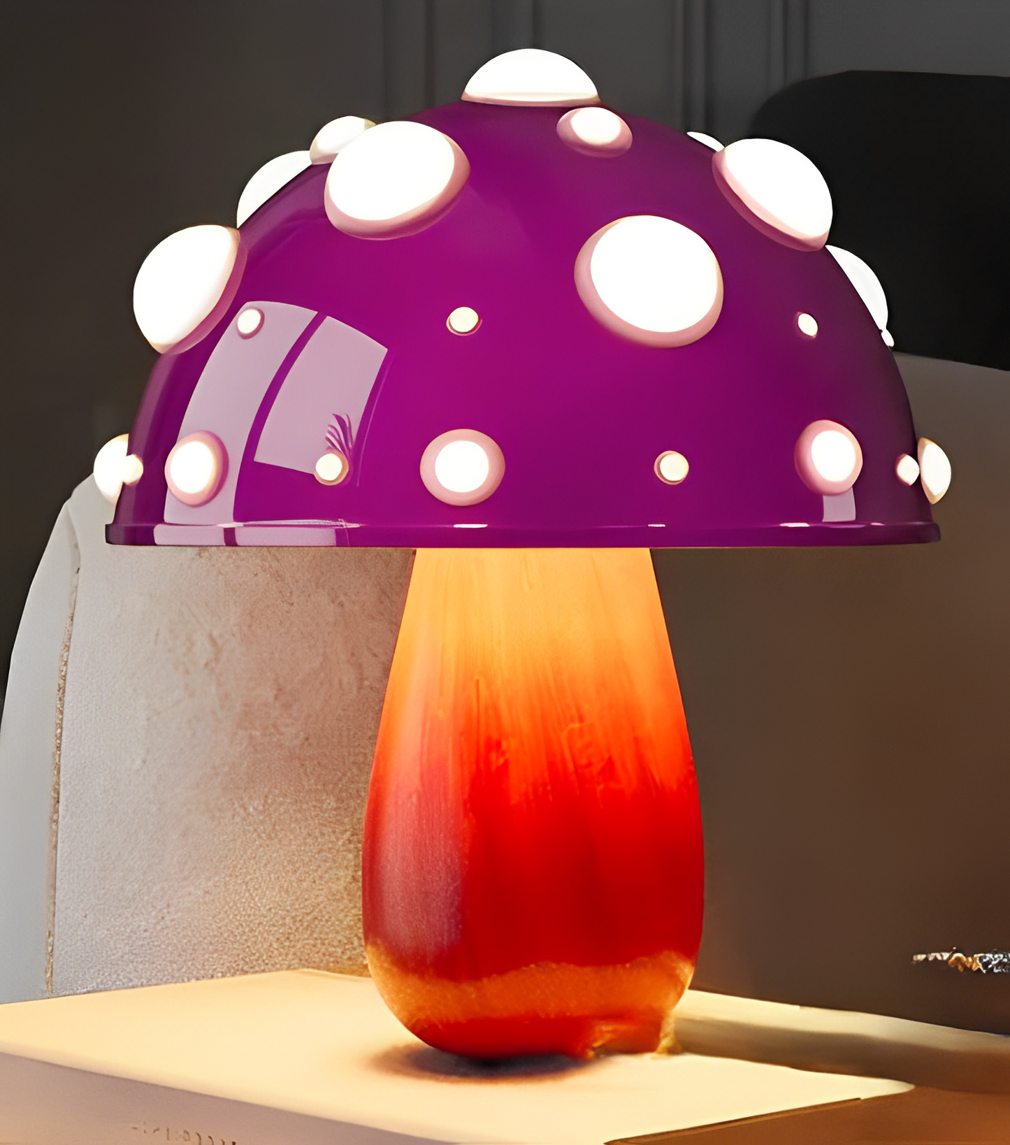 Table Lamp Enchanted Mushroom