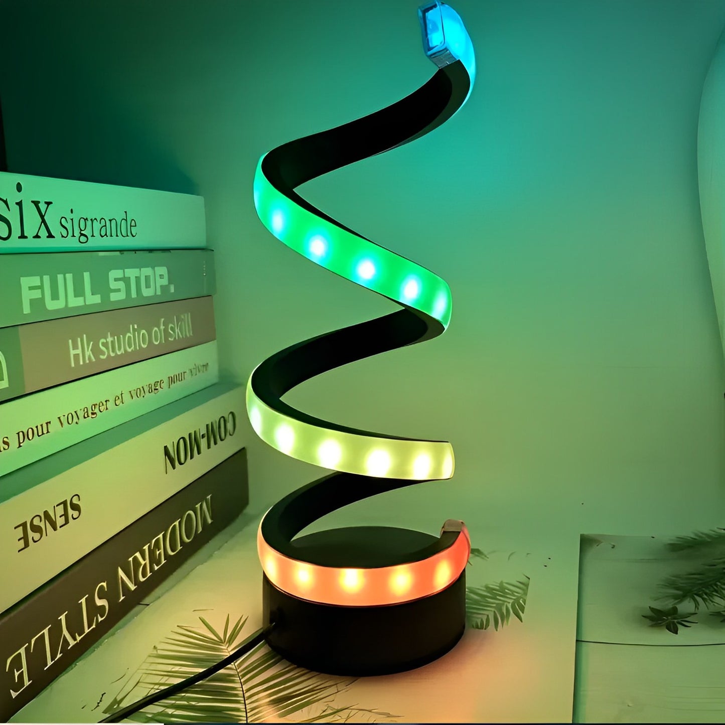 Table Lamp Chromatic Spiral